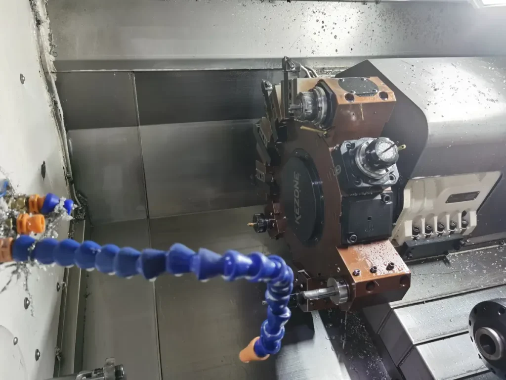 WELDO LTD mill turn compund machine inside view