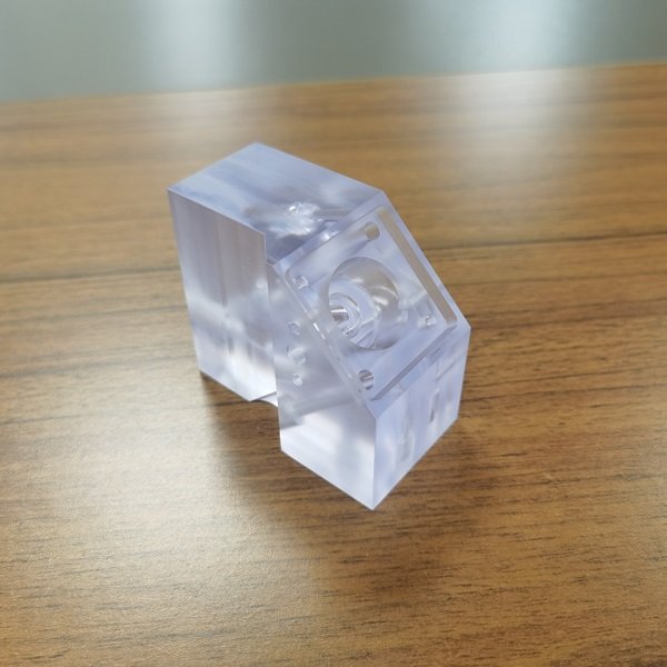 pmma acrylic cnc machining part by 5-axis cnc
