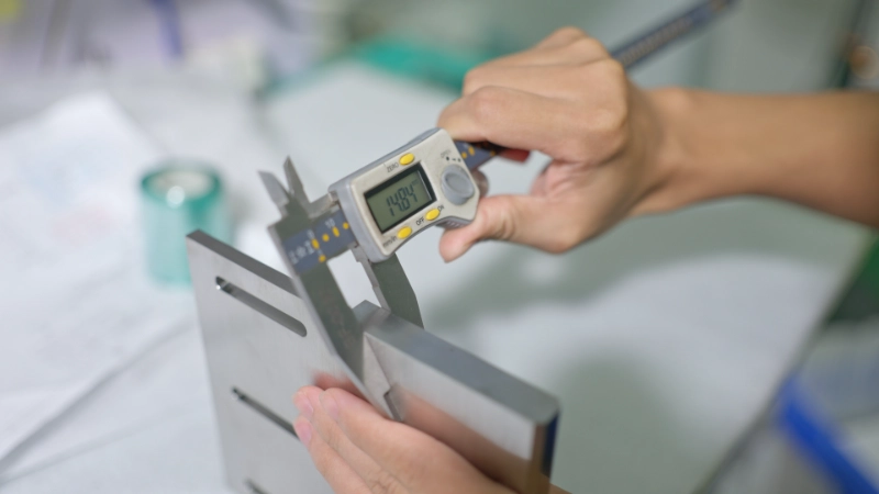 Caliper for cnc machining part