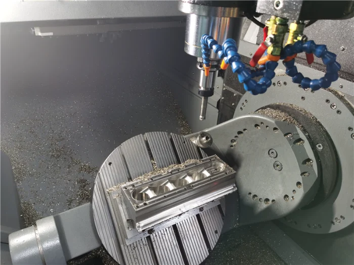 5 axis cnc machining stainless steel car engine part (2)