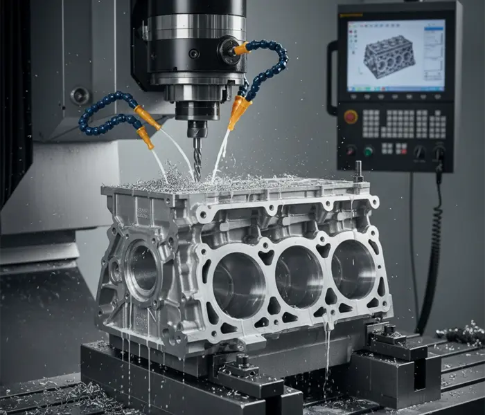 cnc engine block machining