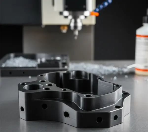 parte in abs lavorata a cnc