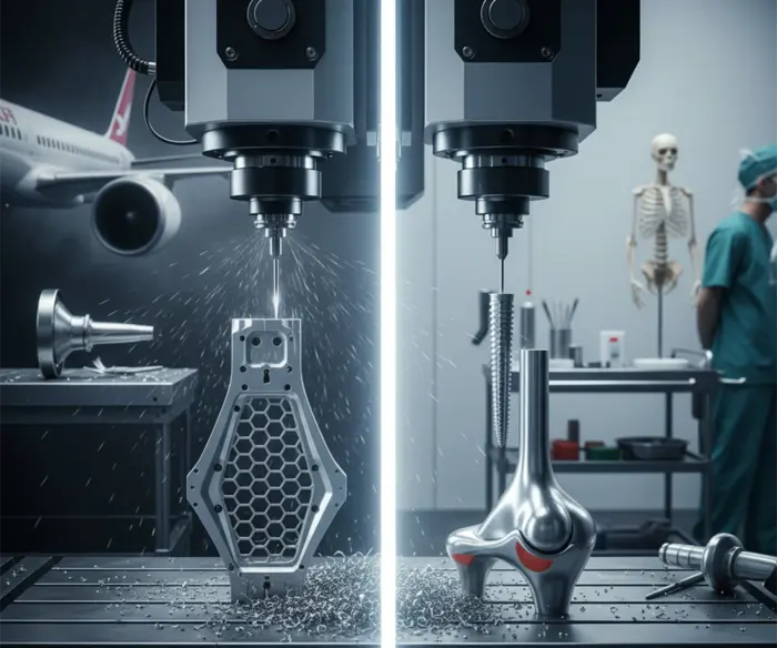 parti lavoranti in titanio cnc