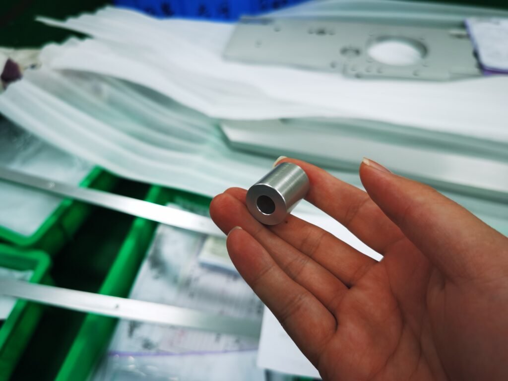 parte lavorante cnc in acciaio inox