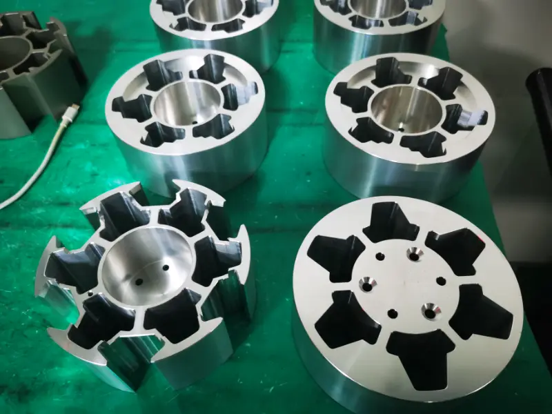 Five-axis CNC-machined 6061 aluminum parts