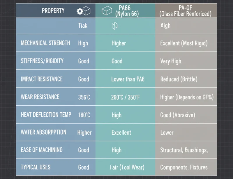 Proprietà del materiale nylon
