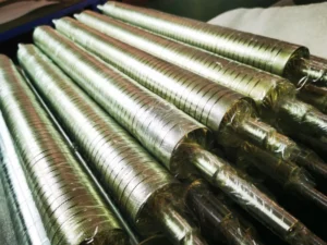 processo di godronatura asta in acciaio inox