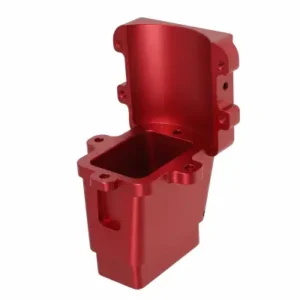 aluminum parts with red anodized color