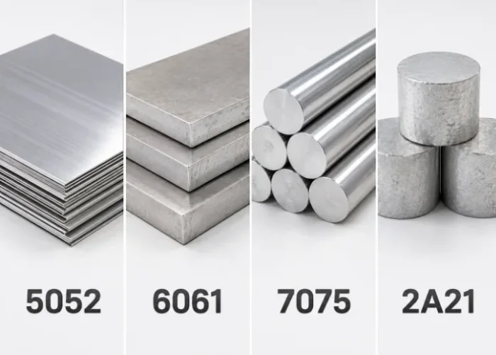 Usinage de l'aluminium 5052, 6061, 7075 et 2A21