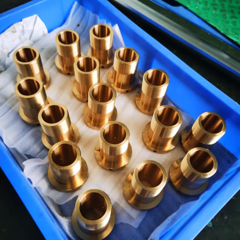 CNC-Machined Brass Flange