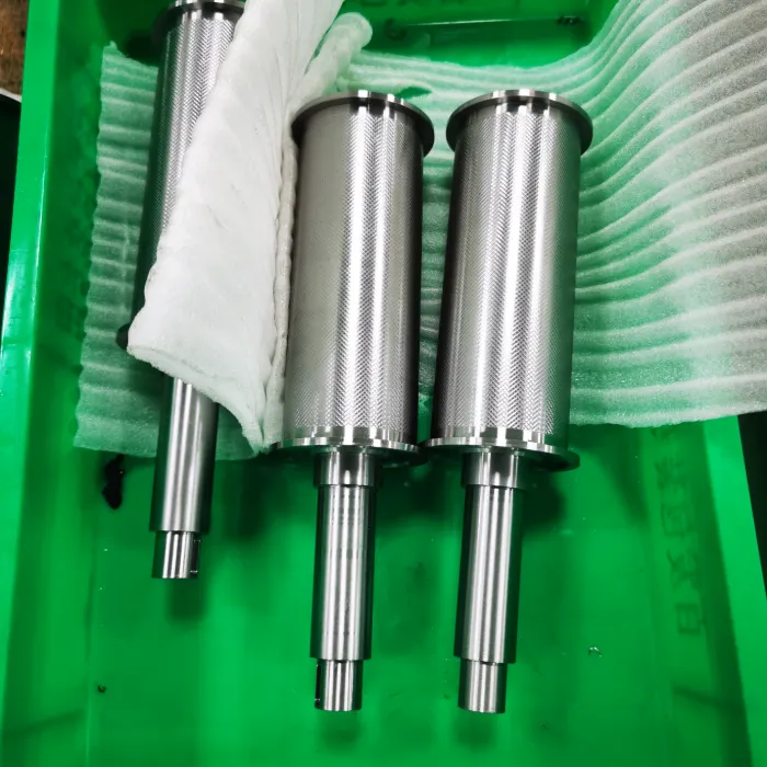 1045 Steel Knurled Roller Shaft