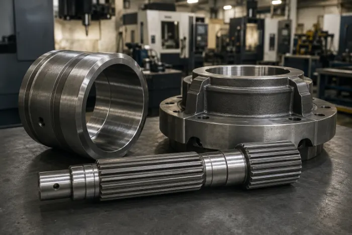 CNC machined components for mining equipment