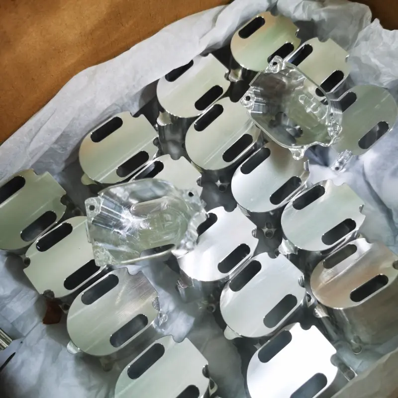 CNC machined aluminum housing