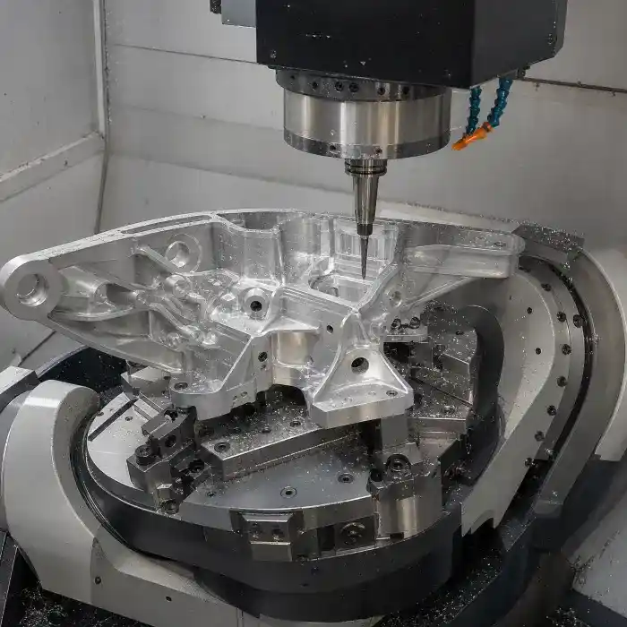 5 axis cnc process view