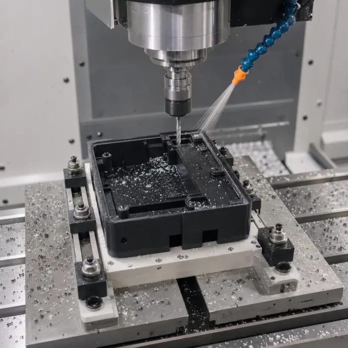 Proceso de mecanizado CNC del ABS