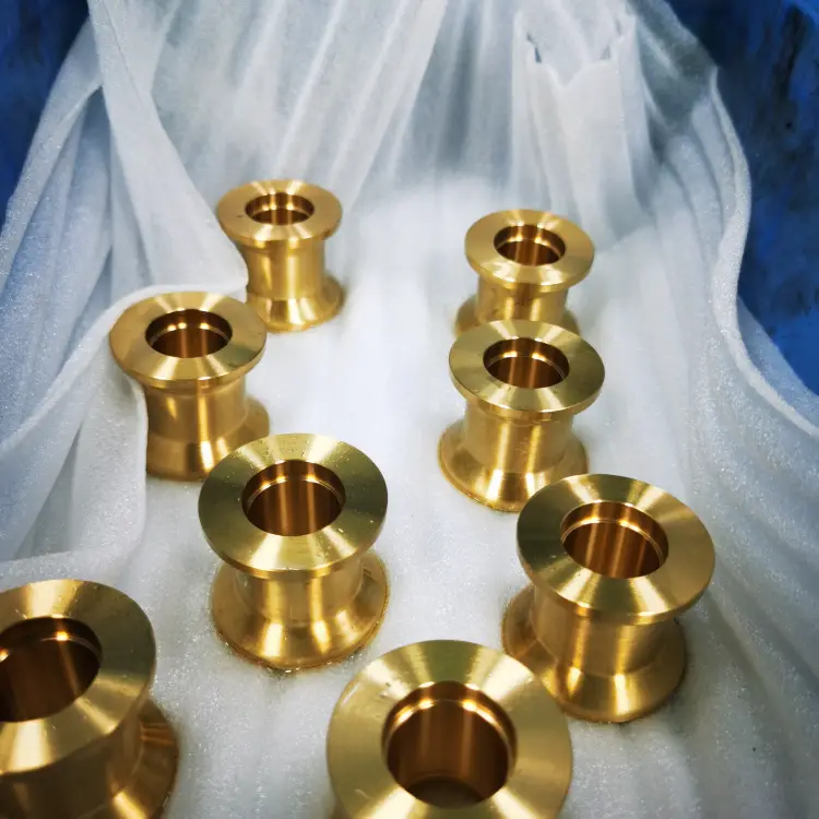 CNC machined brass component