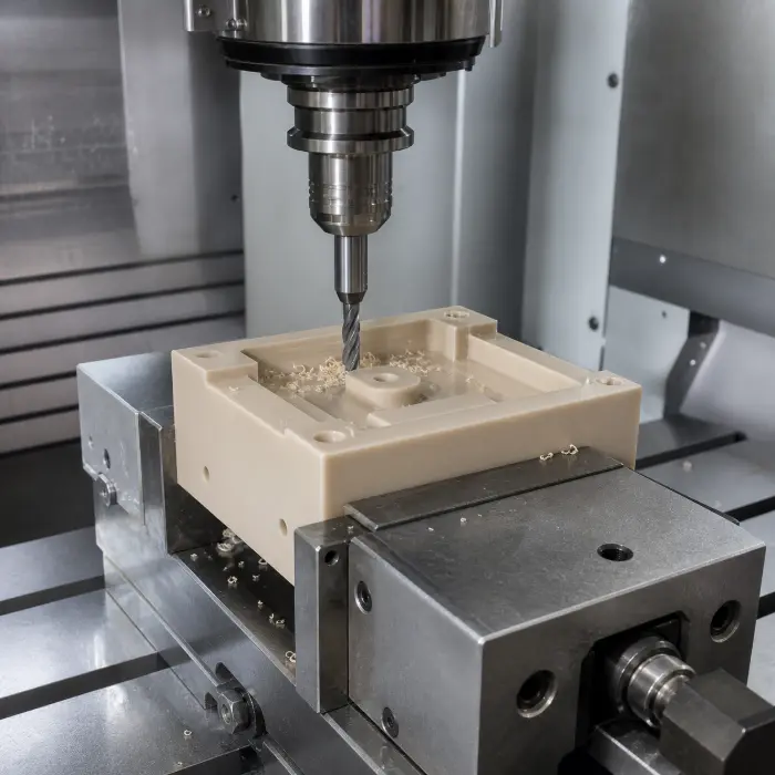 PEEK CNC machining process