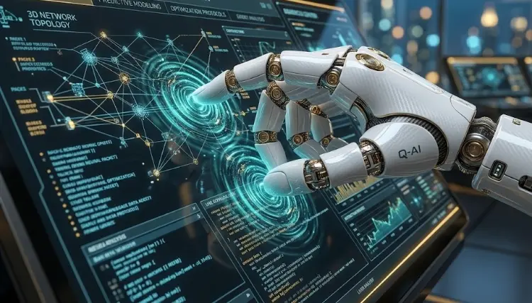 Robot parts manufacturing and digital design concept