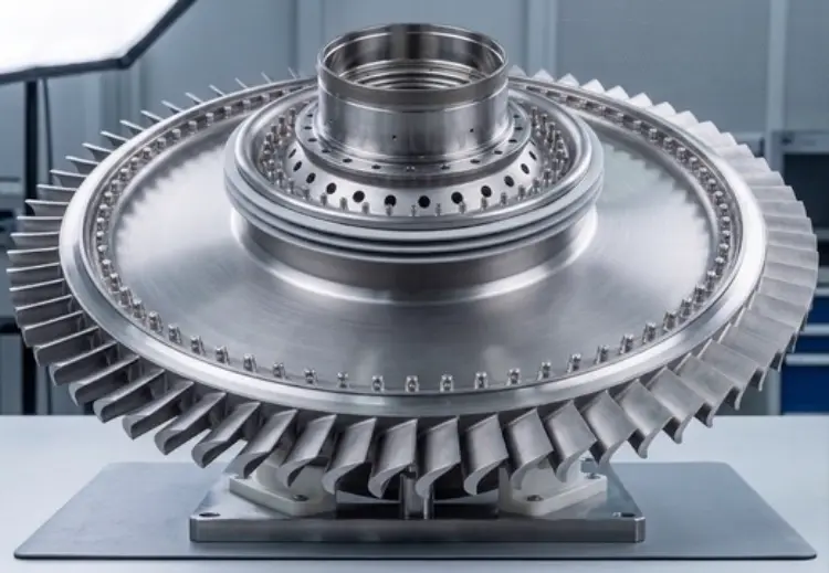Precision aerospace turbine rotor component