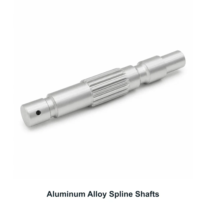 Eje estriado de aleación de aluminio