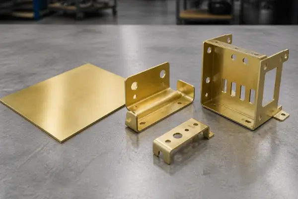 Brass sheet and fabricated connector brackets