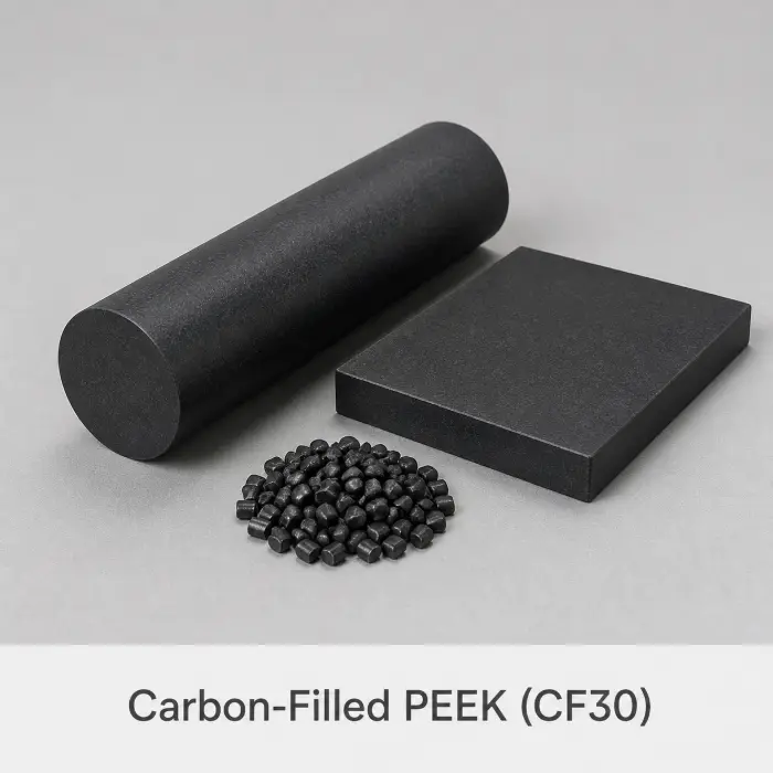 Carbon-filled PEEK material