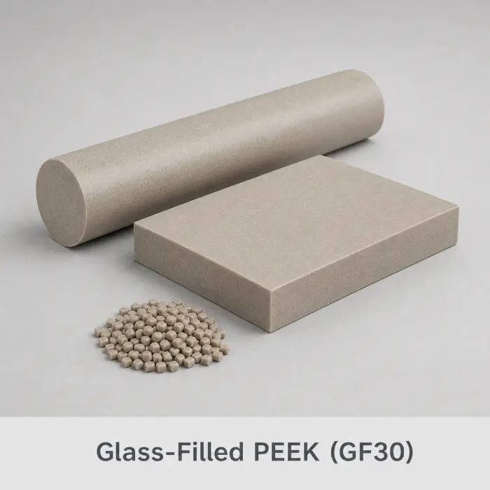 Glass-filled PEEK material