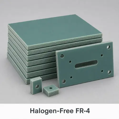 Halogen-free FR4 laminate material