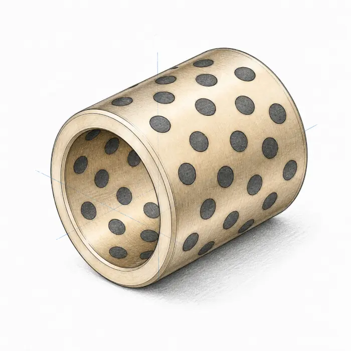 Self lubricating bushing structure