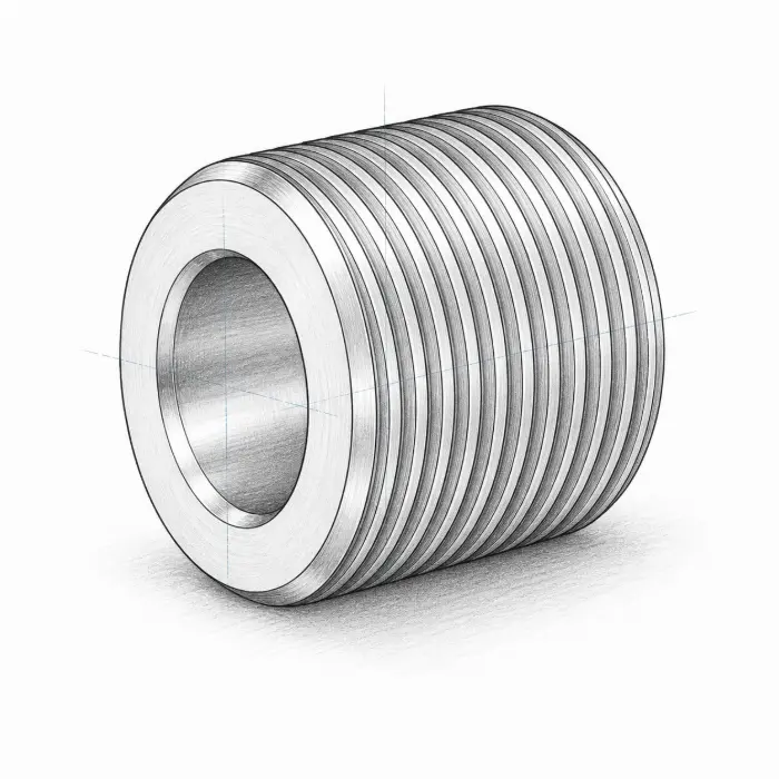 Threaded bushing structure