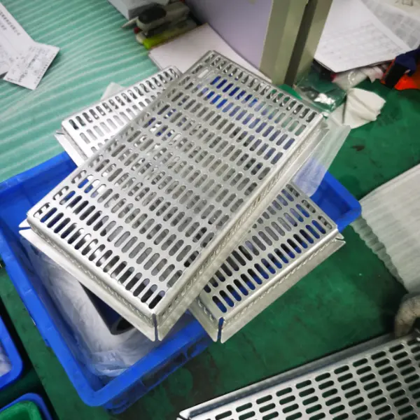 CNC machined 6061-T6 aluminum shelf