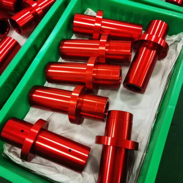 6082 aluminum with red anodize