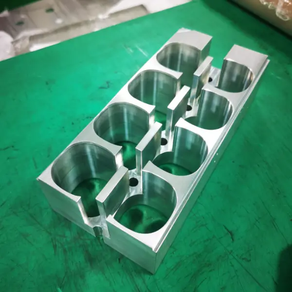 CNC-Machined 7022 Aluminum Multi-Bore Clamp Block