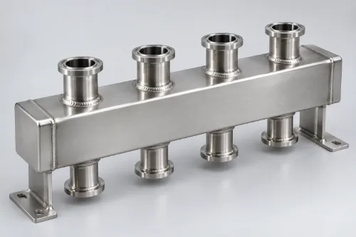 Tubular header water manifold