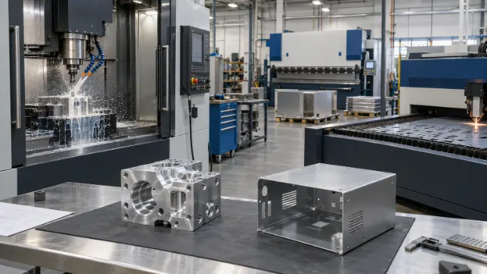 cnc machining vs sheet metal