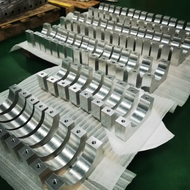 CNC machined 6082 aluminum flange