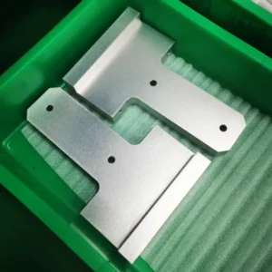 6082 aluminum part with clear anodizing