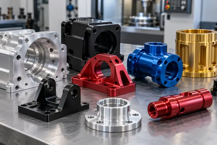 Anodized CNC aluminum parts