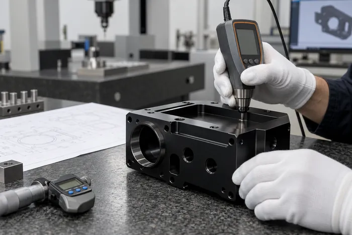 Anodized aluminum part inspection