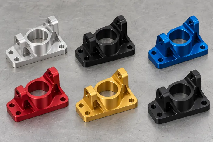Common anodized aluminum colors
