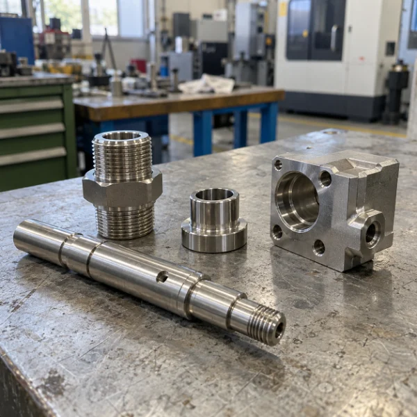 Nickel-plated CNC machined part