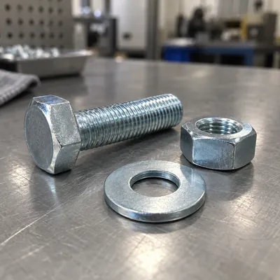 Zinc-plated steel fasteners