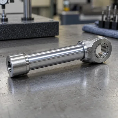Chrome-plated machined rod
