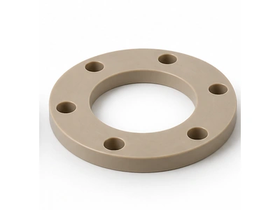 Custom machined flange gasket with bolt holes