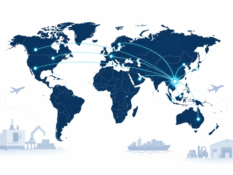 Weldo global customer service network map