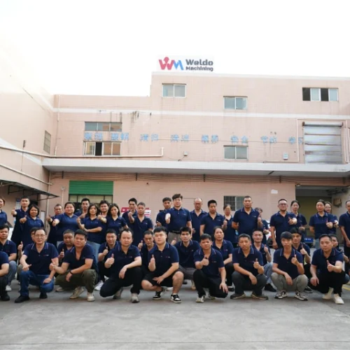 Weldo Mitarbeiter cnc Bearbeitungszentrum Gruppenfoto