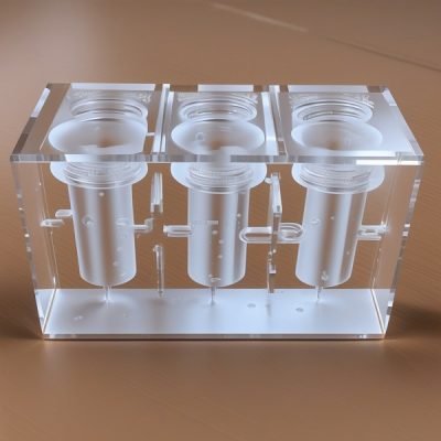 Usinage CNC d'une pièce en PMMA