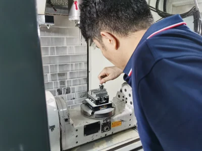 웰도 5축 CNC 엔지니어가 사이즈를 전송함